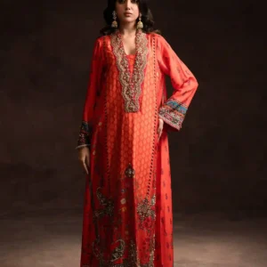 Festive Orange Kaftan