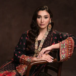 Multi Tassel Black Kaftan